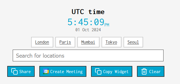 utc time zone converter